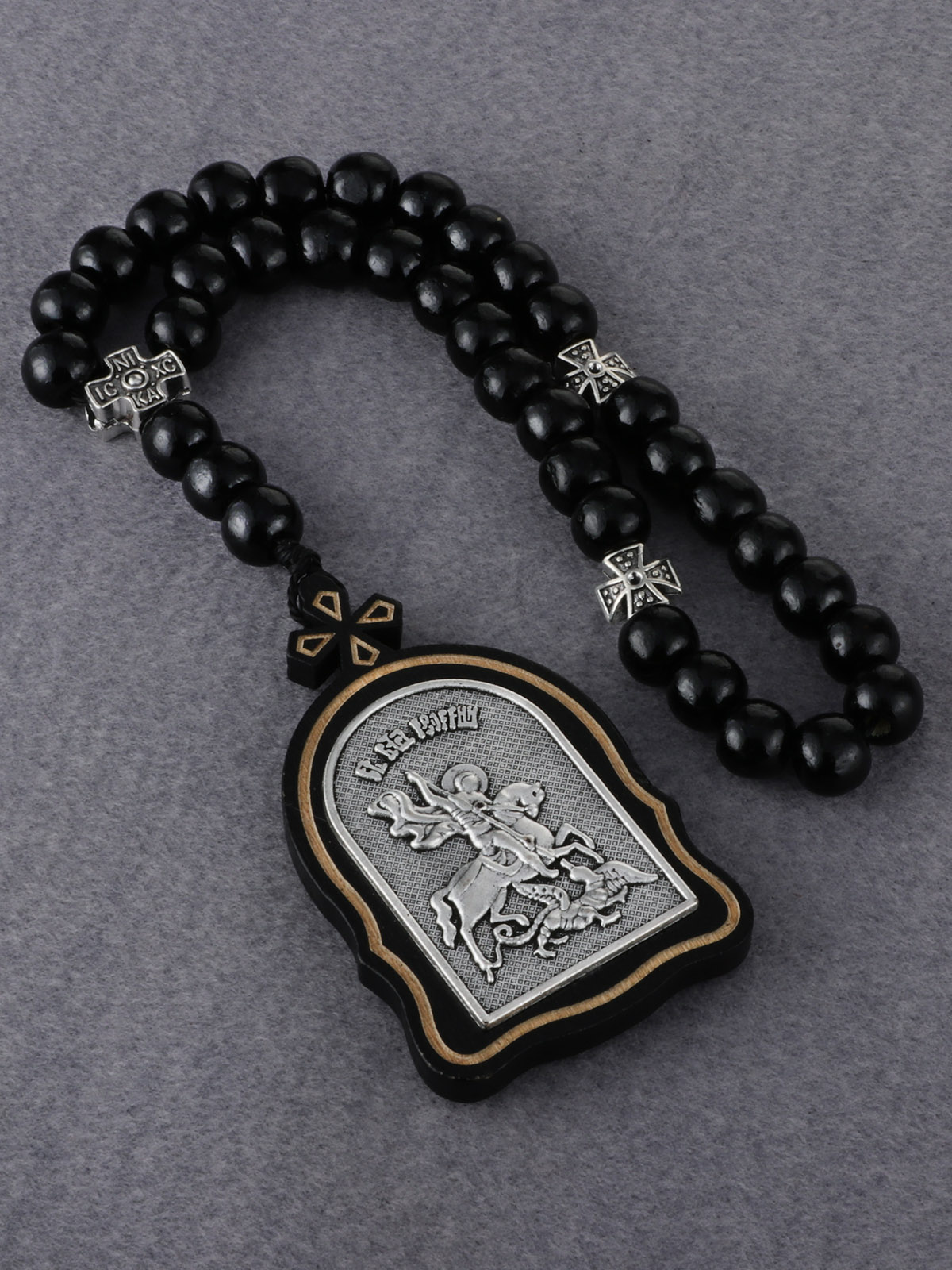 Streetwear Brand Accessories - Russian Orthodox Wood Rosary Virgin Mary