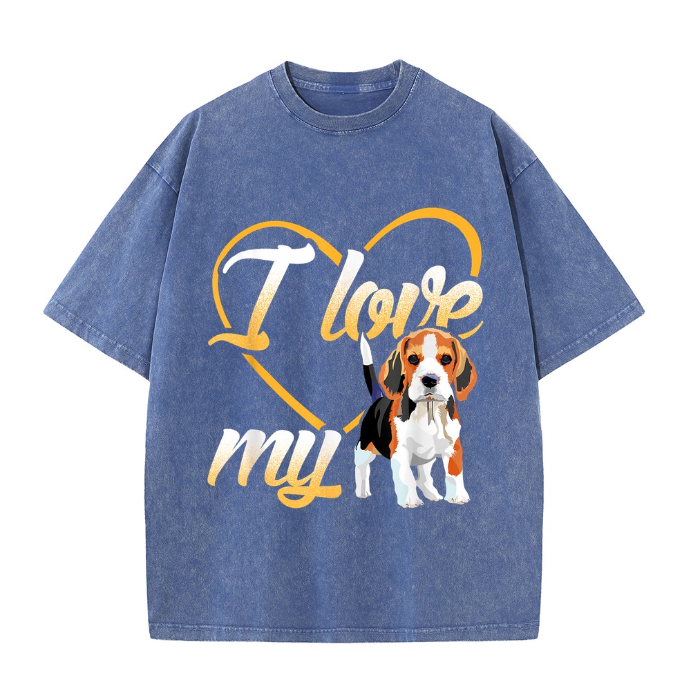 Streetwear Brand Jersey - I Love My Beagle Dog T-Shirt