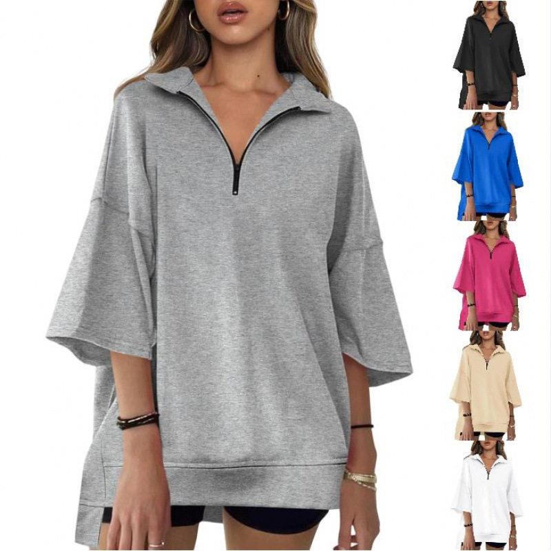 Long V-Neck Women's Sweatshirt - đánh giá và giá Streetwear Brand Collection