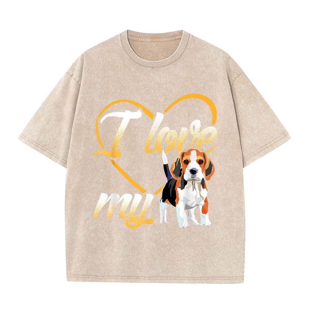 I Love My Beagle Dog T-Shirt T - đánh giá và giá Streetwear Brand Jersey