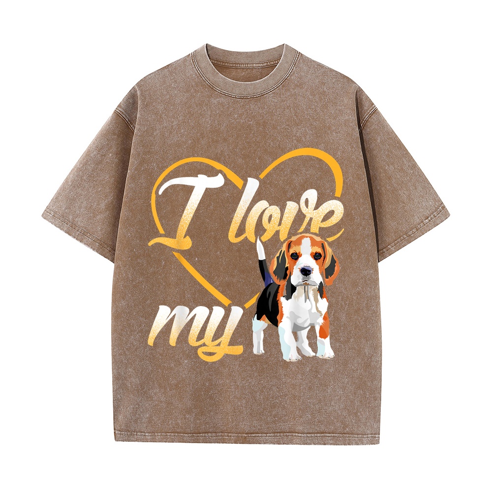 I Love My Beagle Dog T-Shirt T - đánh giá và giá Streetwear Brand Jersey