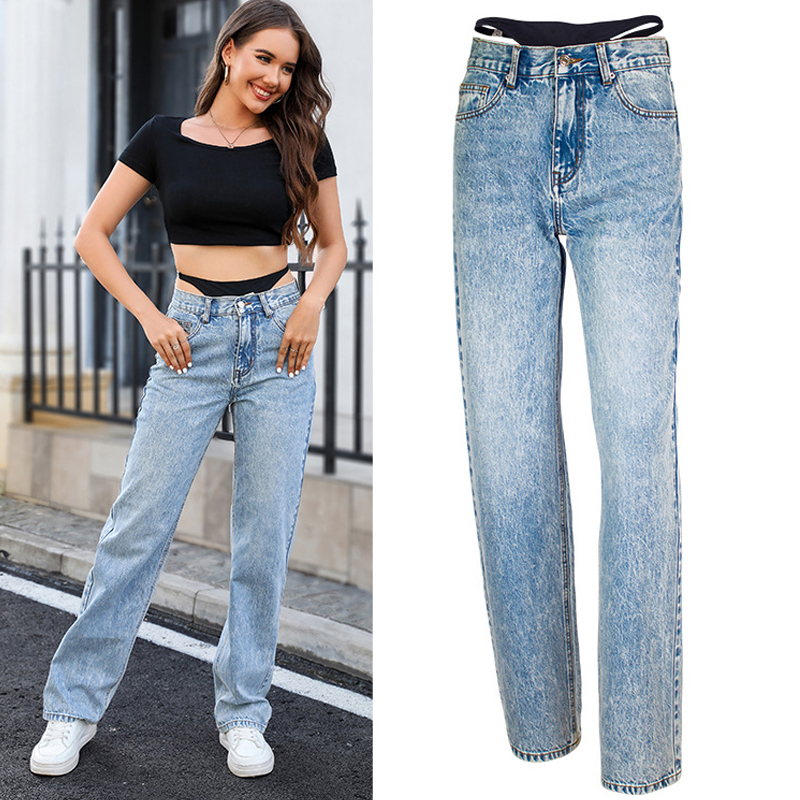 Fake Two-Piece Stitching Strai - đánh giá và giá Streetwear Outfit Brand