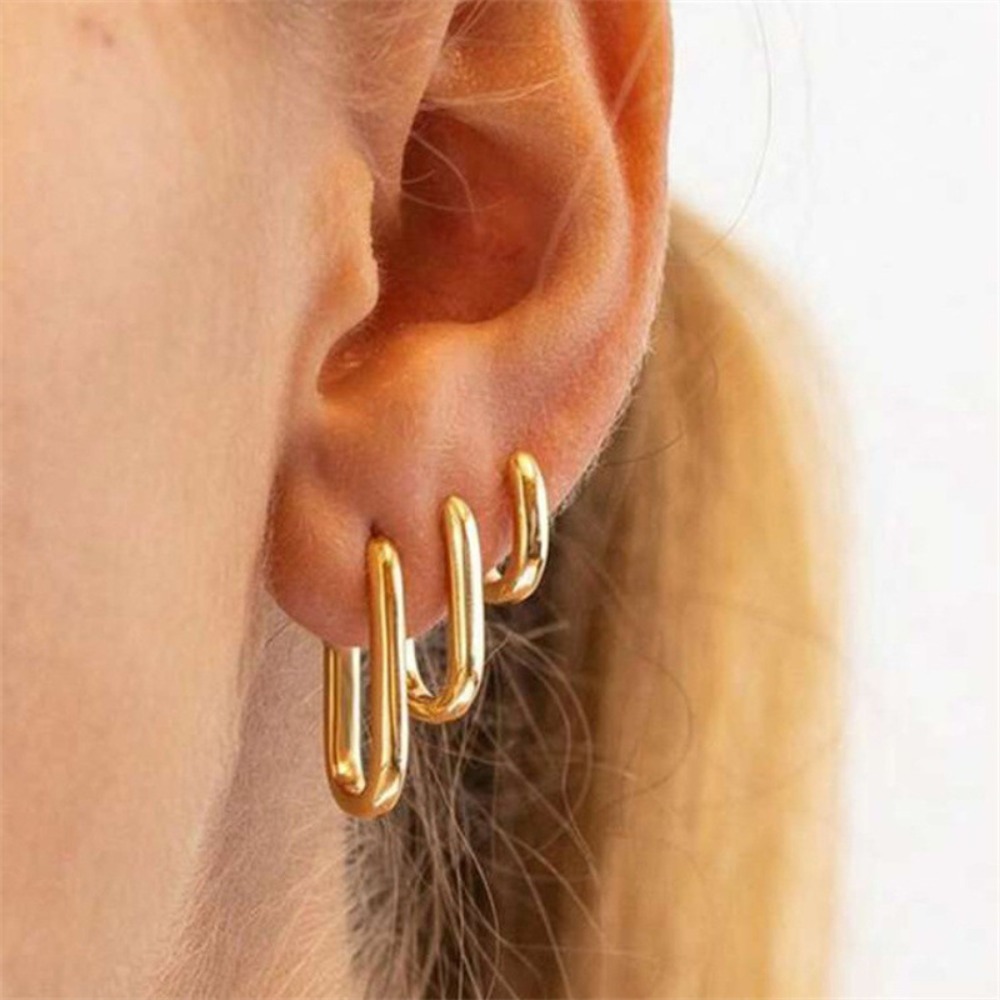 3pcs Pun Style Geometric Ellip - đánh giá và giá Streetwear Brand Accessories